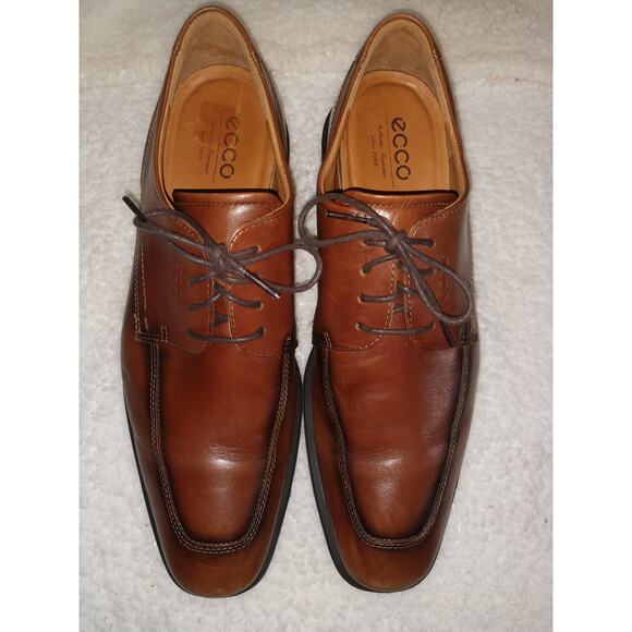 Men\'s Ecco Shoes Sz 12 , Moc Toe, Worn Twice!